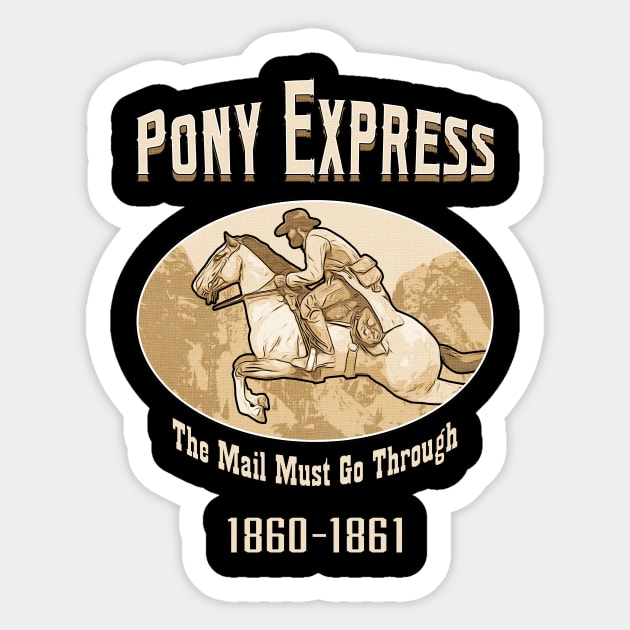 Pony Express Sticker by robotrobotROBOT